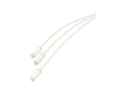 STEELPLAY C&acirc;ble Dual Play & Charge pour manette PS5  3m Blanc 