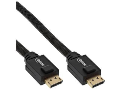 INLINE C&acirc;ble displayport , &reg;, noir, contacts dor&eacute;s, 1m