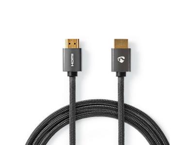 NEDIS  CVTB34000GY30 c&acirc;ble HDMI 3 m HDMI Type A (Standard) Gris - Neuf