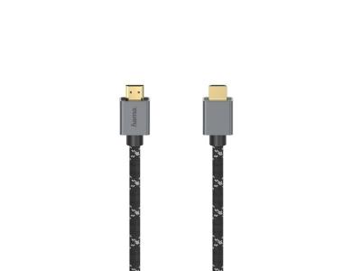 HAMA  00200504 c&acirc;ble HDMI 2 m HDMI Type A (Standard) Noir, Gris - Neuf