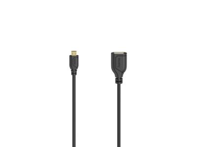 HAMA C&acirc;ble micro-USB OTG Flexi-Slim, USB 2.0, 480 Mbit/s, 0, 15 m - Neuf