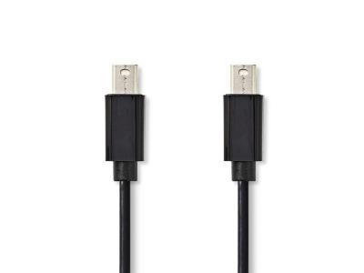 NEDIS C&acirc;ble Mini DisplayPort m&acirc;le/m&acirc;le Noir (1 m&egrave;tre)