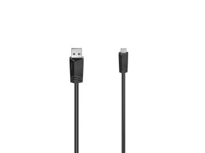 HAMA C&acirc;ble mini-USB, USB 2.0, 480 Mbit/s, 0,75 m - Neuf