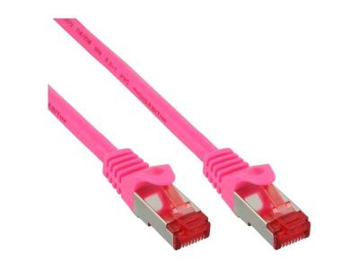 INLINE C&acirc;ble patch, s-stp/pimf, cat.6, rose, 5m,  