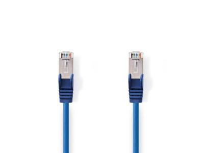 NEDIS  c&acirc;ble rj45 cat&eacute;gorie 5e sfutp 1.5 m (bleu) CCGP85121BU15