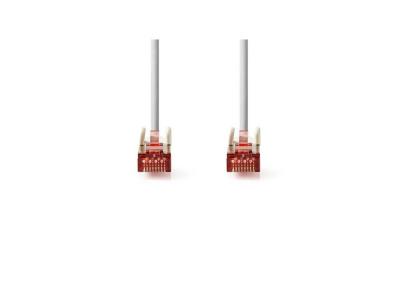 NEDIS - C&acirc;ble r&eacute;seau - RJ-45 (M) pour RJ-45 (M) - 1 m - SFTP - CAT 6 - moul&eacute;, rond - gris 