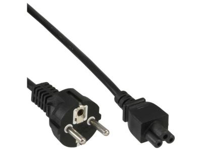 INTOS ELECTRONIC AG C&acirc;ble r&eacute;seau pour notebook, inline&reg;, raccord de c&acirc;bles en 3 p&ocirc;l., noir, 5m