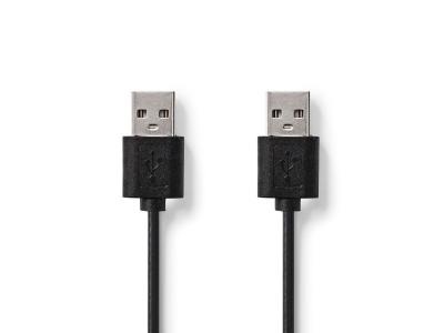 NEDIS  - C&acirc;ble USB - USB (M) pour USB (M) - USB 2.0 - 2 m - noir