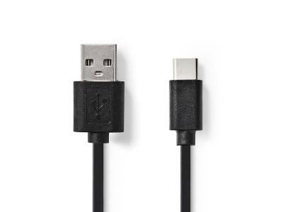 NEDIS  - C&acirc;ble USB - USB-C (M) pour USB (M) - USB 2.0 - 1 m - noir
