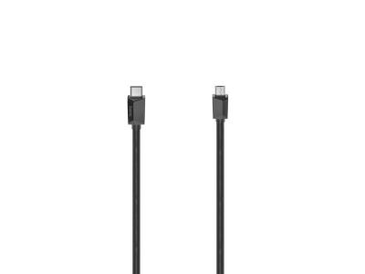 HAMA C&acirc;ble usb-c, m&acirc;le usb-c - m&acirc;le micro-usb-b, usb 2.0, 480 mbit/s, 0,75m