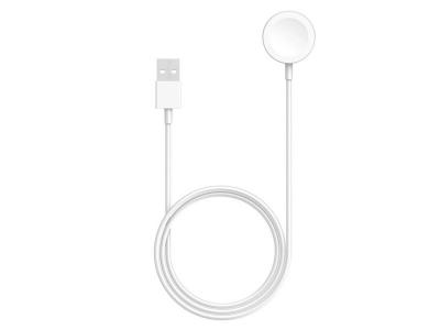 AVIZAR C&acirc;ble USB Compatible Apple Watch Charge Magn&eacute;tique Fonction QI 1m - Blanc 