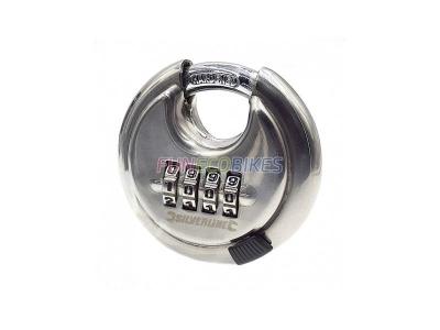 SILVERLINE Cadenas avec combinaison &agrave; 4 chiffres en acier inoxydable 