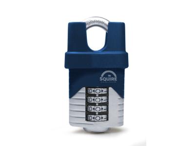 SQUIRE Cadenas de s&eacute;curit&eacute; &agrave; combinaison et anse prot&eacute;g&eacute;e vulcan combi 40cs