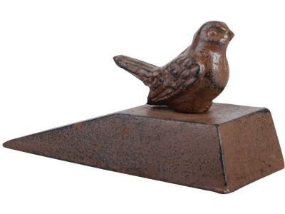 Esschert Design - Cale porte en Fonte Oiseau 6,5x15,7x8,9cm