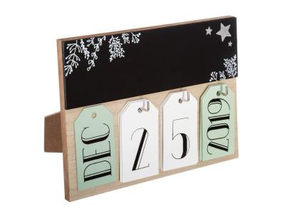  Calendrier De L'avent En Bois Cadre - Marron