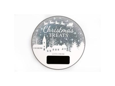 HEART OF THE HOME Calendrier De L'avent Rond Christmas Ice - Argent