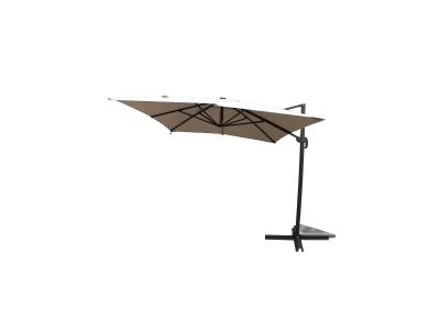 CONCEPT USINE C&ocirc;t&eacute; Lounge Parasol rectangulaire avec Led &eacute;cru - 395x295x270 cm T.U