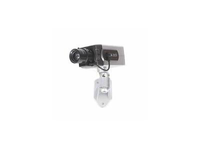 SECURITEGOODDEAL Camera factice motoris&eacute;e sur pied avec led lumineuse
