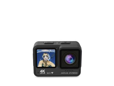 PRIXTON Cam&eacute;ra sportive aqua dv850, wifi, app mobile, double &eacute;cran lcd ips, r&eacute;solution 4k et 24mp, stabilisateur d'image eis, &eacute;tanche, autonomie 1,5h 