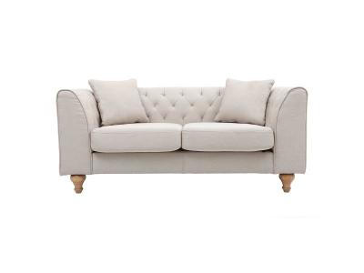 MILIBOO  - Canap&eacute; classique tissu coloris naturel 2 places MONTAIGNE