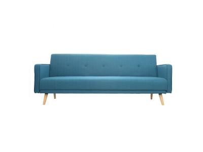 MILIBOO  Canap&eacute; convertible scandinave 3 places bleu canard ULLA