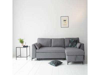 HAPPY GARDEN  Canap&eacute; d'angle convertible Logan 3 places