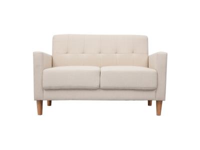 MILIBOO Canap&eacute; design 2 places beige MOON - Beige