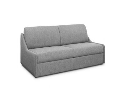 ITALIAN SPIRIT Canap&eacute; lit compact 3 places RISTRETTO 140cm matelas 16cm express Tissu Gris Clair