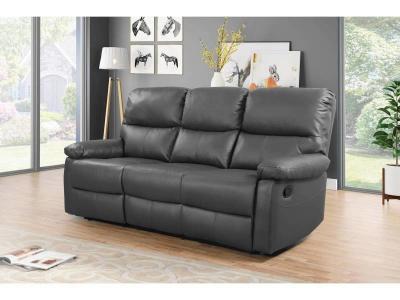HABITAT ET JARDIN Canap&eacute; relax 'Lincoln' - 197 x 89 x 103 cm - 3 places - Gris