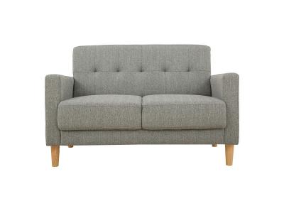 MILIBOO  - Canap&eacute; tissu gris 2 places MOON - Gris