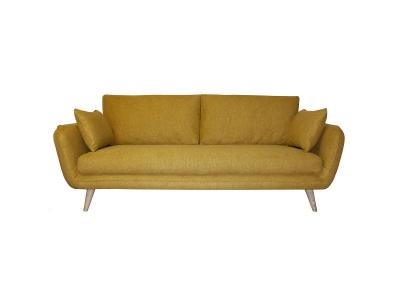 MILIBOO  - Canap&eacute; scandinave 3 places jaune cumin CREEP