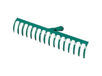 CAP VERT R&acirc;teau de jardin soud&eacute; sans manche Capvert 16 dents courb&eacute;es