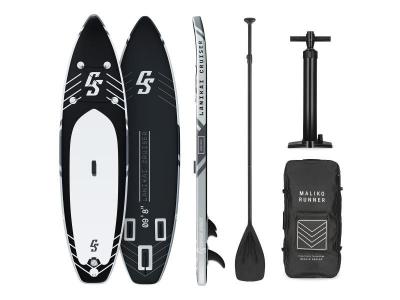 CAPITAL SPORTS  Planche de Paddle SUP gonflable Lanikai Cruiser 9.8 - 305x77x10 cm - Noir