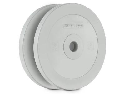 CAPITAL SPORTS Methoder Paire de disques poids en caoutchouc 5kg - gris