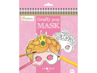 AVENUE MANDARINE Carnet Graffy Pop Mask : Fille aille Unique Coloris Unique