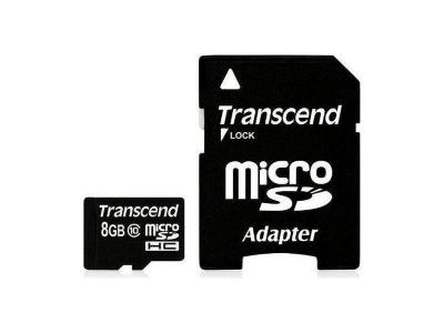 TRANSCEND  ts8gusdhc10 m&eacute;moire flash 8 go microsdhc nand classe 10