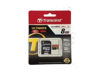 TRANSCEND  Micro Sdhc Mlc 8gb Class 10 Uhs-i 600x+sd-adapter Memory Card Rouge,Noir