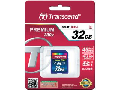 TRANSCEND  UHS1 CL10 SD 300X 32GB SDHC