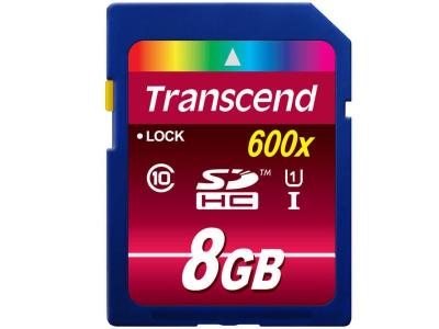 TRANSCEND SD High-Capacity 8 Go Class 10