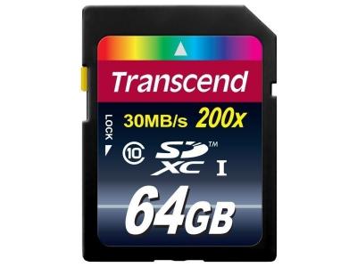 TRANSCEND  Carte SDXC 200x Class 10 - 128Go