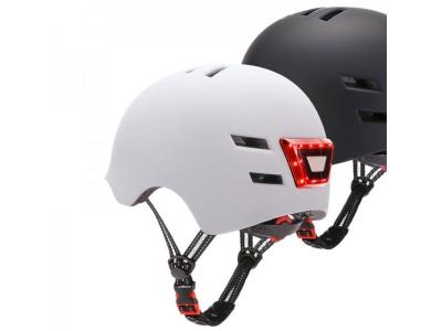  Casque pour trottinette &eacute;lectrique youin led blanc 