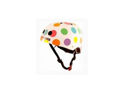 KIDDIMOTO Casque v&eacute;lo et trottinette pastel dotty small KMH023S