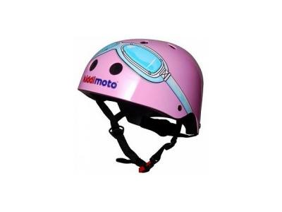 KIDDIMOTO Casque enfant  Goggle rose- S (48-53 cm)
