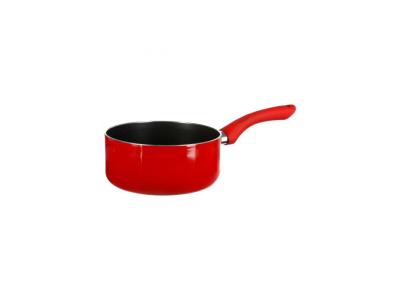 PARIS PRIX Casserole en aluminium - D. 18 cm - &Agrave; induction - Rouge