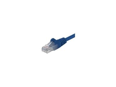 WENTRONIC goobay - Cordon de raccordement - RJ-45 (M) pour RJ-45 (M) - 1 m - UTP - CAT 6 - moul&eacute; - bleu 