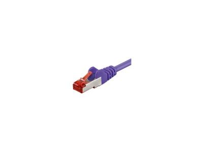 WENTRONIC Goobay 93542 CAT 6 C&acirc;ble de Liaison, S/FTP (PiMF), Violet, 30m Longueur