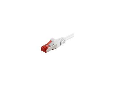C&acirc;ble/Cordon r&eacute;seau RJ45 Cat&eacute;gorie 6 FTP (F/UTP) Droit 50m (Blanc)