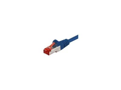 WENTRONIC Goobay 68276 CAT 6 C&acirc;ble de Liaison, S/FTP (PiMF), Bleu, 50m Longueur de C&acirc;ble