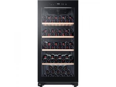 HAIER Cave a vin hws116gae - de vieillissement - pose libre - 116 bouteilles h126. 5 x l59,5 cm - noir