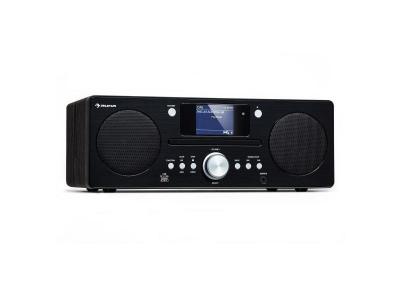 AUNA Cha&icirc;ne compacte - Harvard - Radio Internet/DAB+/FM Lecteur CD Bluetooth - Noir